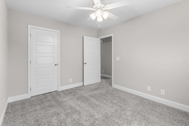 373 Galway Dr, Clarksville, TN 37042 - unfurnished bedroom featuring carpet, baseboards, and a ceiling fan