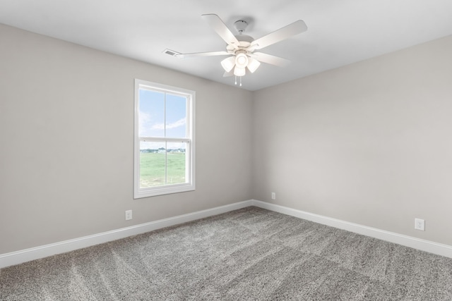 373 Galway Dr, Clarksville, TN 37042 - spare room with a ceiling fan, carpet floors, and baseboards