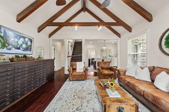 813 Swanson Blvd, Fayetteville, TN 37334 - living area with wood-type flooring and stairway