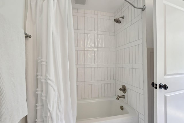 4151 Sadlersville Rd, Adams, TN 37010 - bathroom featuring shower / bath combo with shower curtain