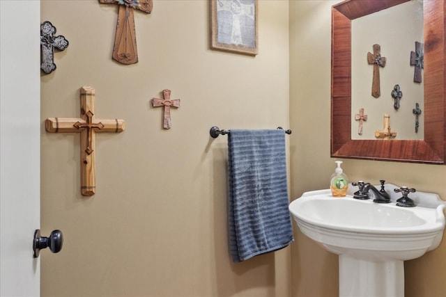 bathroom with a sink
