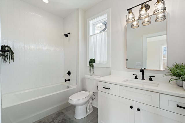 1541 Battlefield Dr Unit A, Nashville, TN 37215 - full bath featuring vanity, toilet, shower / tub combination, and tile patterned floors