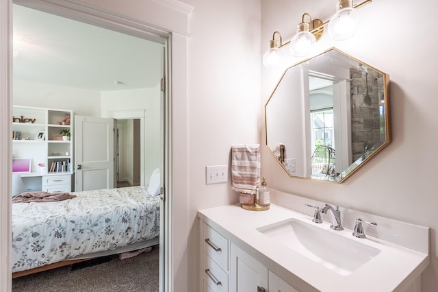 ensuite bathroom with vanity