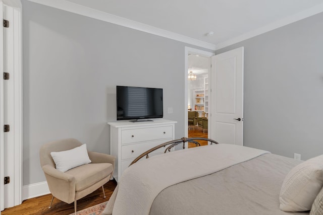 1501 Woodmont Blvd Unit B, Nashville, TN 37215 - bedroom with wood finished floors and ornamental molding