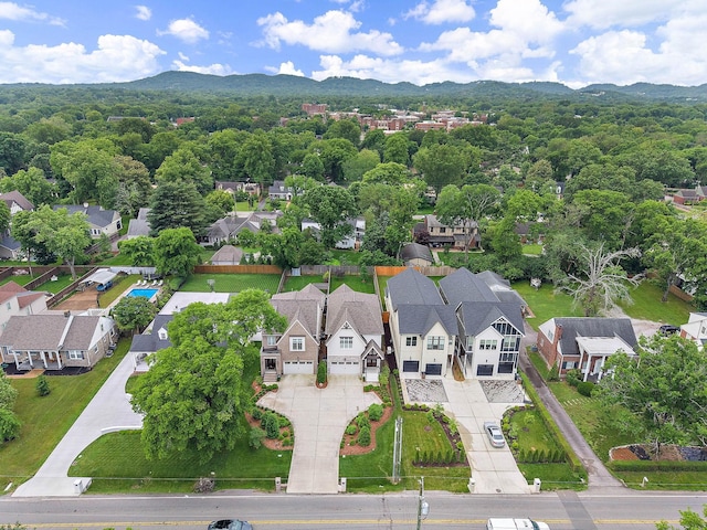 1501 Woodmont Blvd Unit B, Nashville, TN 37215 - aerial view of residential area featuring a mountain backdrop