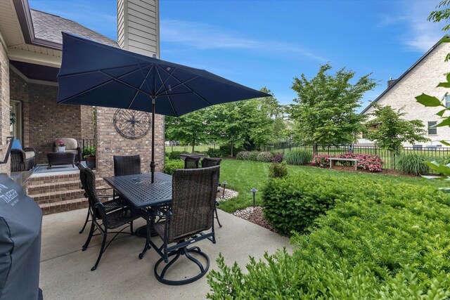 6018 Trotwood Ln, Spring Hill, TN 37174 - view of patio featuring outdoor dining space