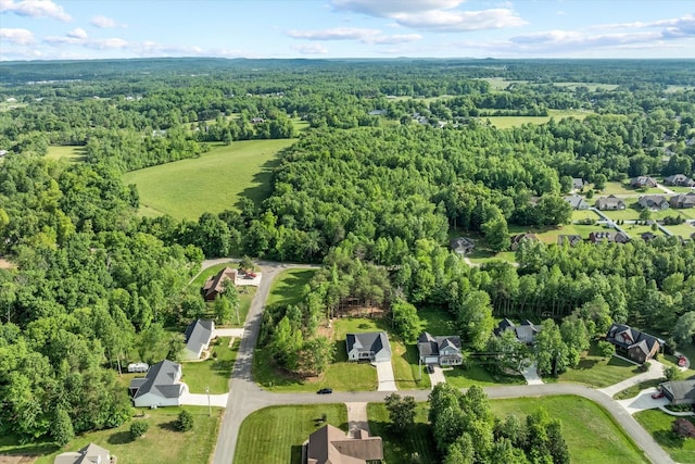 5004 Curtis Way, Cookeville, TN 38506 - aerial view of property's location with a heavily wooded area and nearby suburban area