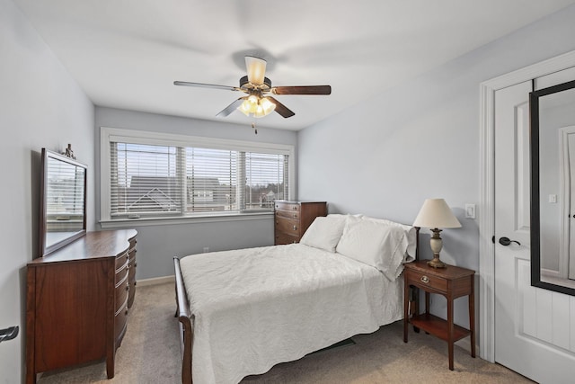 4801 Beryl Dr, Murfreesboro, TN 37128 - bedroom with carpet flooring, a ceiling fan, and baseboards