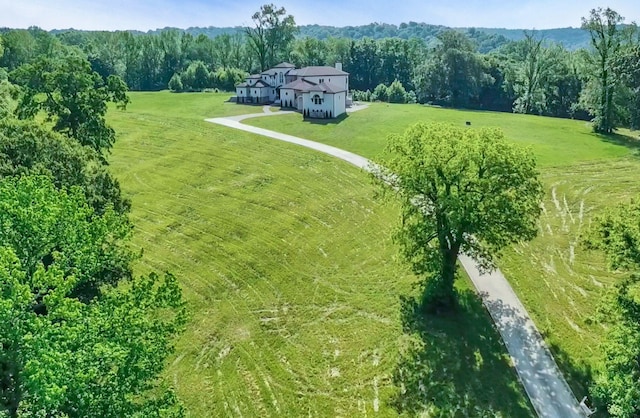 1477 S Harpeth Rd, Kingston Springs, TN 37082 - aerial view of sparsely populated area with a heavily wooded area