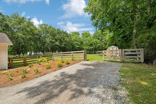 8757 Horton Hwy, College Grove, TN 37046 - view of dirt / gravel road with a gate