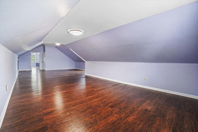 1306 Cason Trl, Murfreesboro, TN 37128 - additional living space featuring wood finished floors, vaulted ceiling, and baseboards