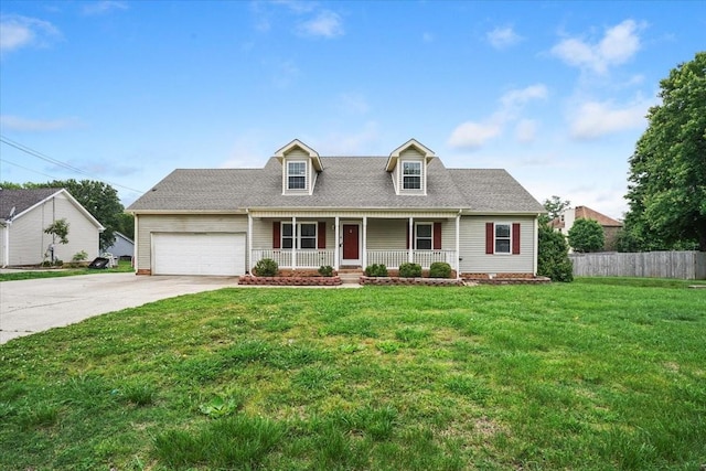 1306 Cason Trl, Murfreesboro, TN 37128 - cape cod-style house with covered porch, driveway, and a garage