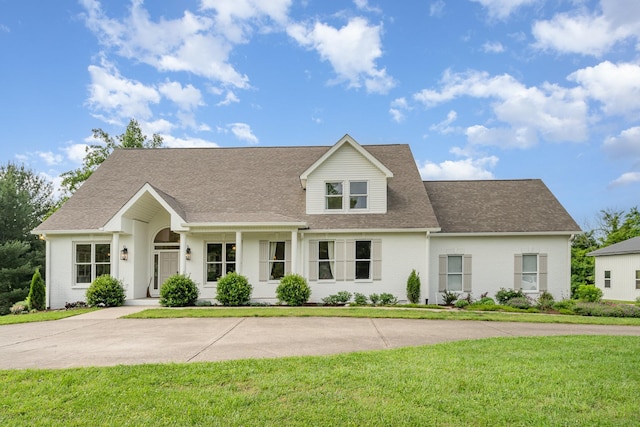 4851 Bethesda Duplex Rd, College Grove, TN 37046 - view of front of home with a front lawn and roof with shingles