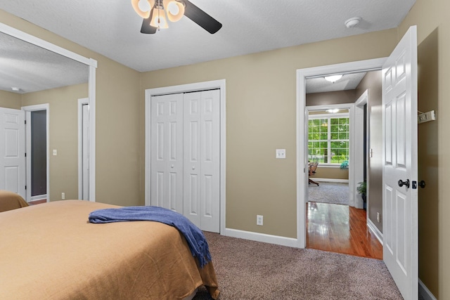 102 Lorelle Cir, Portland, TN 37148 - bedroom with carpet, baseboards, and a ceiling fan