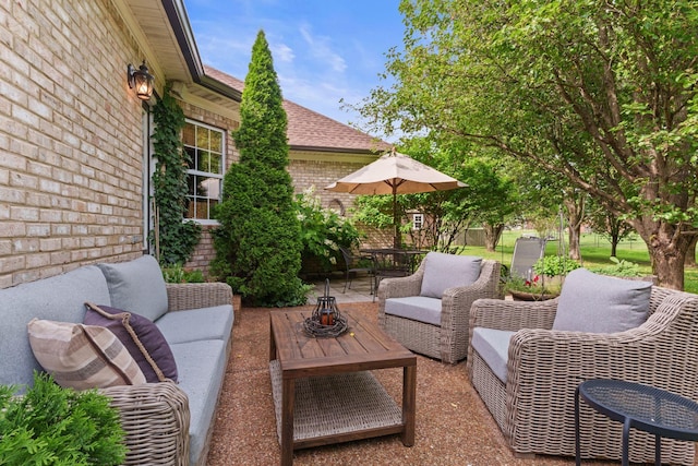 102 Lorelle Cir, Portland, TN 37148 - view of patio / terrace featuring an outdoor living space