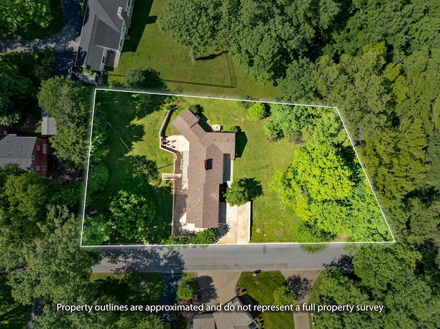 220 Porters Bluff Rd, Clarksville, TN 37040 - aerial view of property and surrounding area featuring property parcel outlined