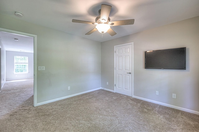 4002 Lattigo Ct, Spring Hill, TN 37174 - spare room with carpet floors, a ceiling fan, and baseboards