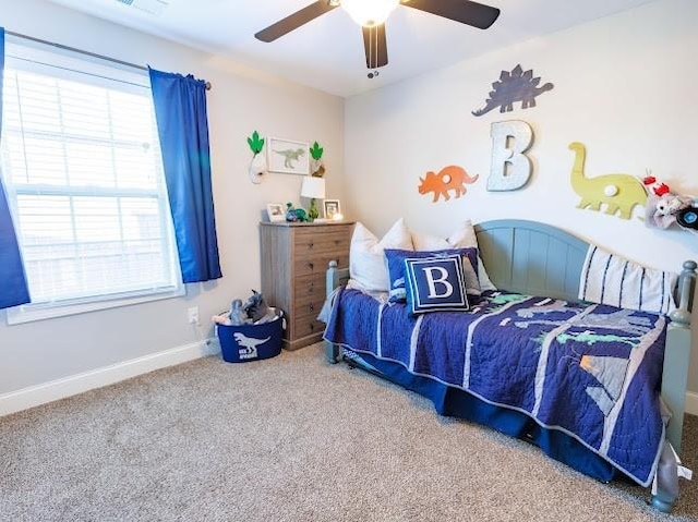 302 Janie St, Smyrna, TN 37167 - bedroom featuring carpet, a ceiling fan, and baseboards