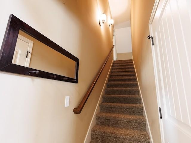 302 Janie St, Smyrna, TN 37167 - staircase with carpet and baseboards