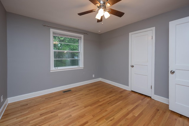 3310 Glencliff Rd, Nashville, TN 37211 - spare room with light wood-type flooring, baseboards, and ceiling fan