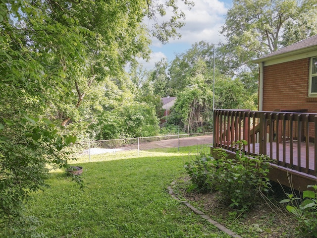 3310 Glencliff Rd, Nashville, TN 37211 - view of yard with a deck