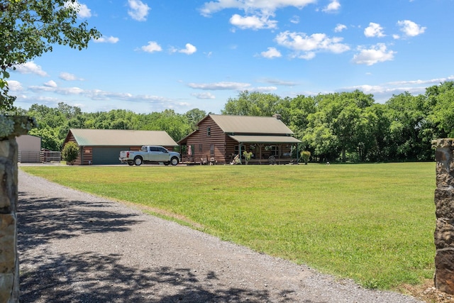 10120 Lascassas Pike, Lascassas, TN 37085 - view of front of home with a front lawn and driveway