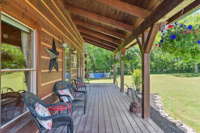 10120 Lascassas Pike, Lascassas, TN 37085 - wooden terrace with a yard