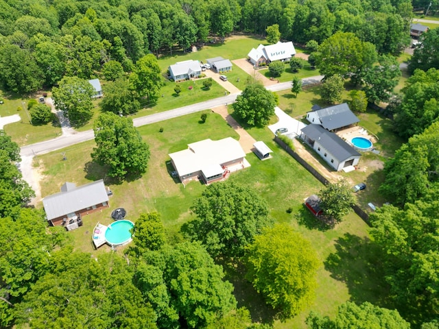 111 Hickory Trce, Lyles, TN 37098 - aerial view of property and surrounding area featuring a pool area