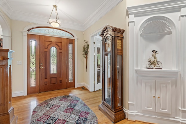 2039 Sparta Pike, Lebanon, TN 37090 - entryway with plenty of natural light, light wood-style flooring, baseboards, and ornamental molding