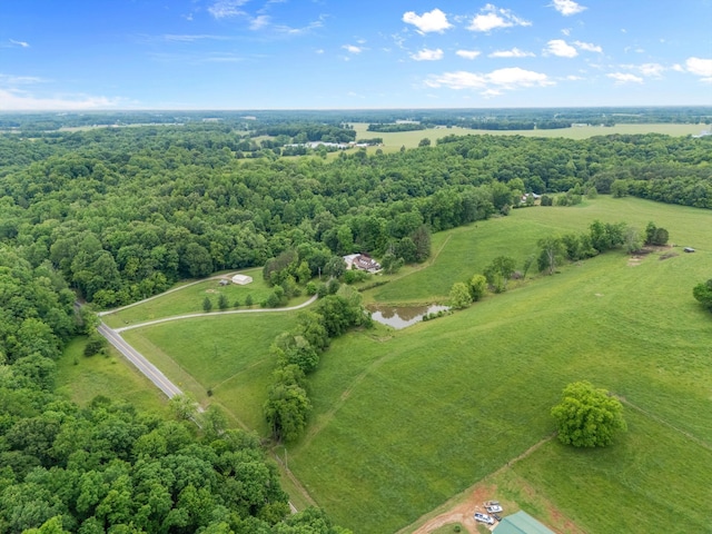 aerial view of sparsely populated area