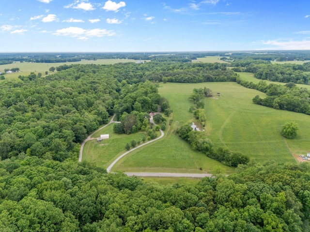 aerial view of sparsely populated area
