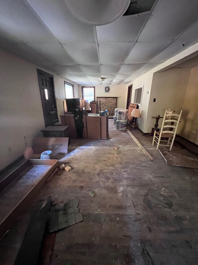 235 Ernest Looper Rd, Rickman, TN 38580 - below grade area with a paneled ceiling