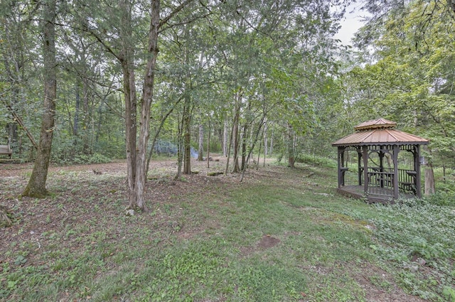 1880 E Compton Rd, Murfreesboro, TN 37130 - view of yard with a gazebo and a wooded view