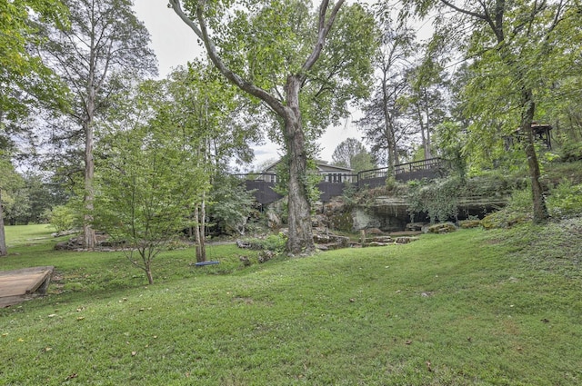1880 E Compton Rd, Murfreesboro, TN 37130 - view of green lawn featuring a deck