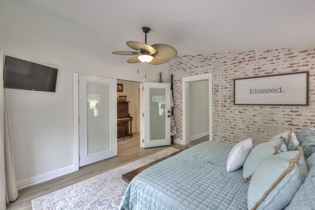 1880 E Compton Rd, Murfreesboro, TN 37130 - bedroom featuring light wood finished floors, baseboards, and ceiling fan