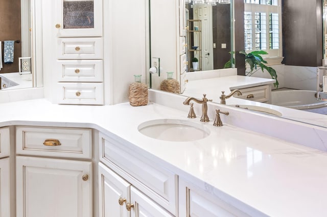 bathroom with vanity