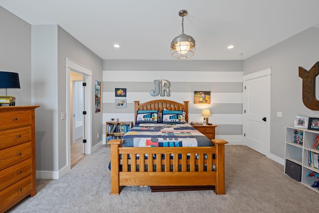 7480 Horn Tavern Rd, Fairview, TN 37062 - bedroom with carpet, baseboards, and recessed lighting