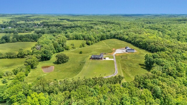 7480 Horn Tavern Rd, Fairview, TN 37062 - aerial view of sparsely populated area featuring a heavily wooded area