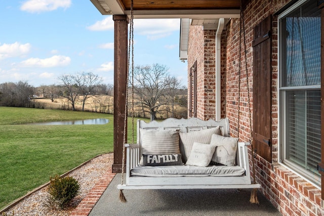 7480 Horn Tavern Rd, Fairview, TN 37062 - view of patio featuring a water view