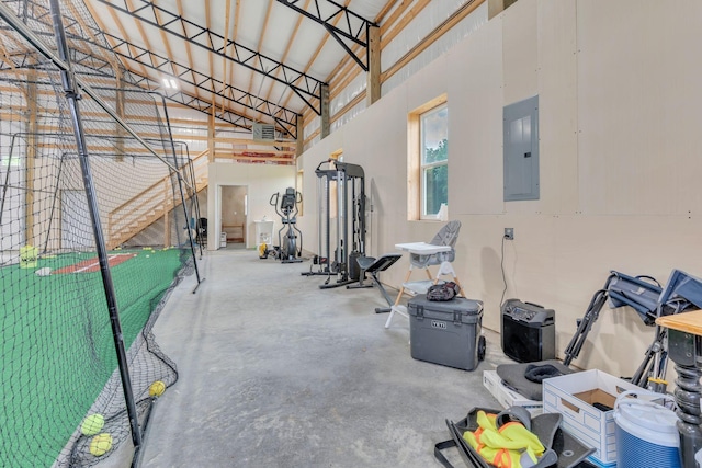 7480 Horn Tavern Rd, Fairview, TN 37062 - garage featuring electric panel