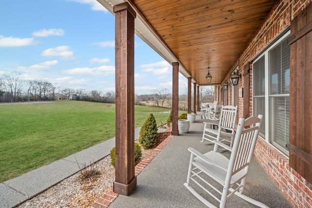 7480 Horn Tavern Rd, Fairview, TN 37062 - view of patio with a porch