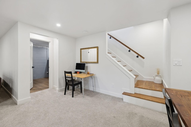 4588 Roy Thompson Rd, Mount Pleasant, TN 38474 - office space with carpet floors, baseboards, and recessed lighting
