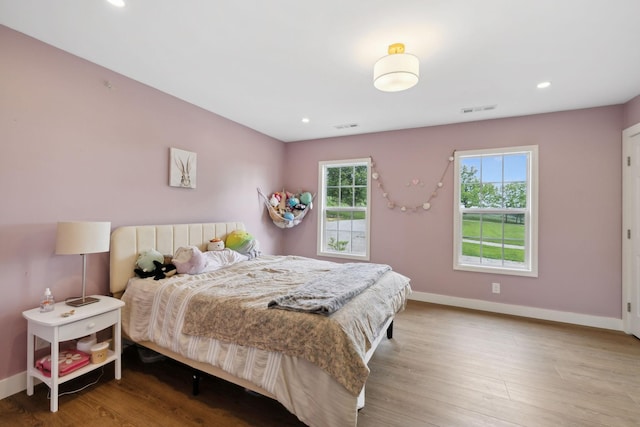 4588 Roy Thompson Rd, Mount Pleasant, TN 38474 - bedroom featuring wood finished floors, baseboards, and recessed lighting