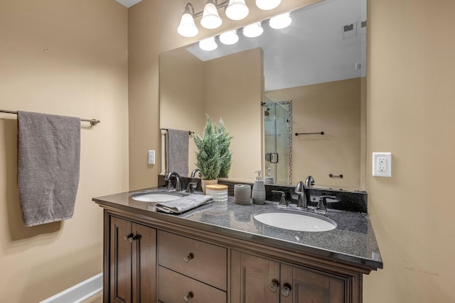2642 Stuart St, Burns, TN 37029 - bathroom with a shower stall and double vanity