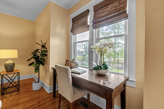 2642 Stuart St, Burns, TN 37029 - office space featuring healthy amount of natural light, wood finished floors, baseboards, and crown molding