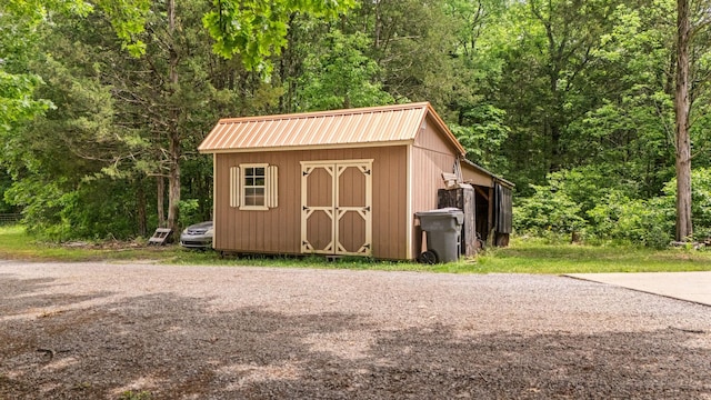 2101 Murray Kittrell Rd, Readyville, TN 37149 - view of shed featuring a view of trees