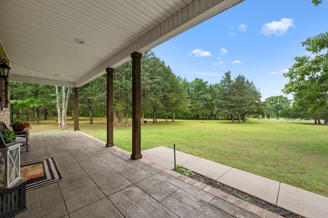 2101 Murray Kittrell Rd, Readyville, TN 37149 - view of patio / terrace featuring view of wooded area