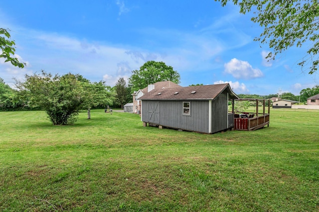 1383 Carters Creek Pike, Columbia, TN 38401 - view of green lawn featuring an outdoor structure