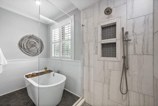 2477 Settlers Trce, Clarksville, TN 37043 - full bathroom featuring tiled shower and a soaking tub
