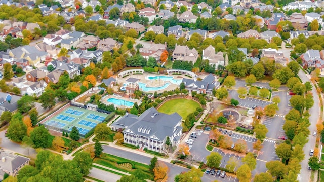 622 Stonewater Blvd, Franklin, TN 37064 - aerial perspective of suburban area featuring a pool